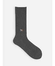 馬刺繍2×2リブスリーク