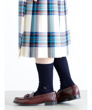 馬刺繍2×2リブスリーク