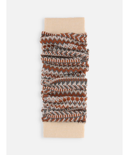 ラメジャカードレッグウォーマー