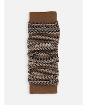 ラメジャカードレッグウォーマー