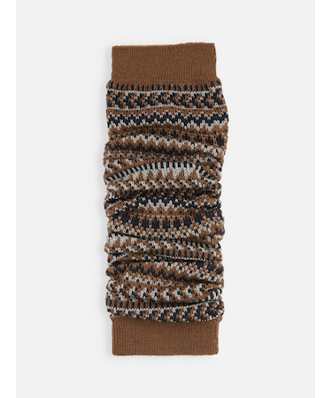 ラメジャカードレッグウォーマー