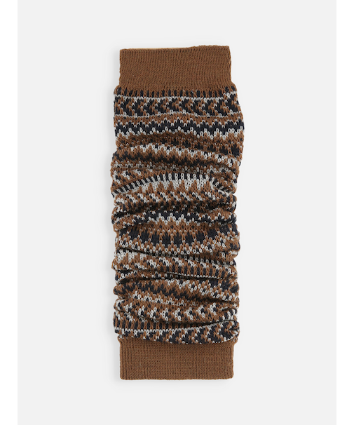 ラメジャカードレッグウォーマー