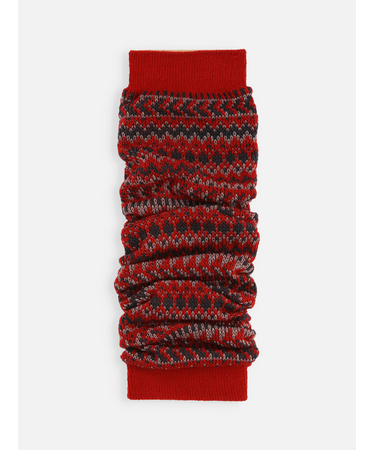 ラメジャカードレッグウォーマー