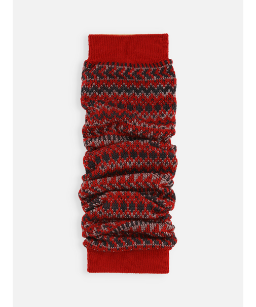 ラメジャカードレッグウォーマー