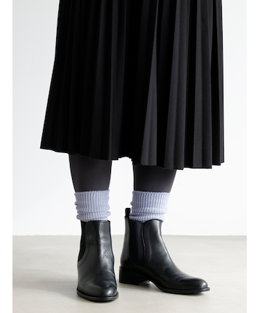 毛混ラメルーズソックス