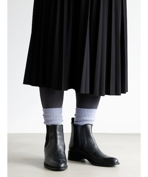 毛混ラメルーズソックス