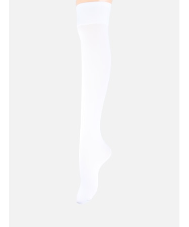 【透けにくい、安心の定番】80デニール プレミアムロングオーバーニーソックス