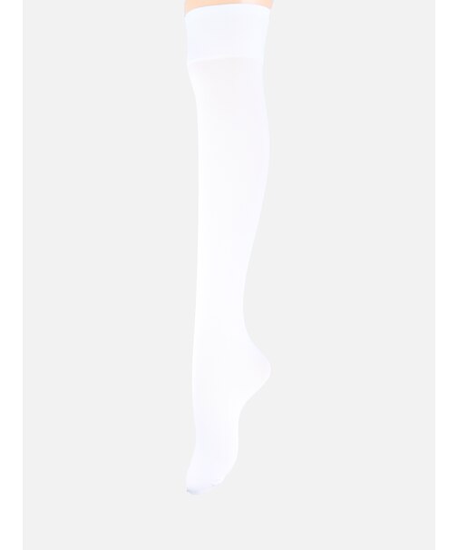 【透けにくい、安心の定番】80デニール プレミアムロングオーバーニーソックス