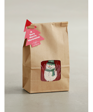 クリスマスギフト WINTER HOLIDAYワッペン刺繍ソックス