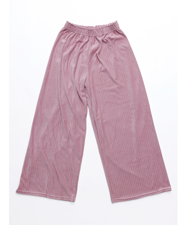 縫製コットンベロアレギンス