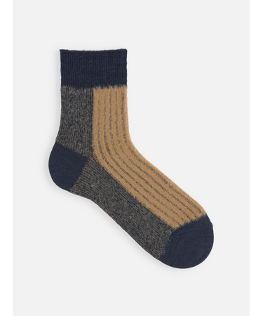 【Tabio MEN】JQミンクモールリブショート丈ソックス