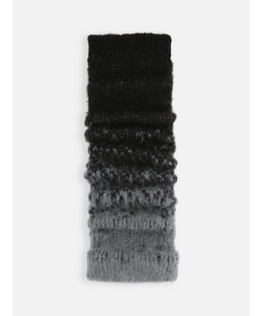 ジャカード起毛レッグウォーマー