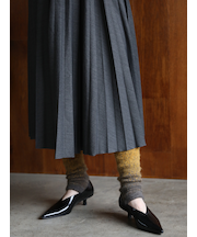 ジャカード起毛レッグウォーマー