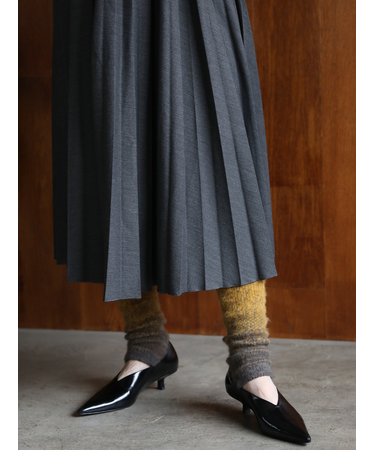 ジャカード起毛レッグウォーマー