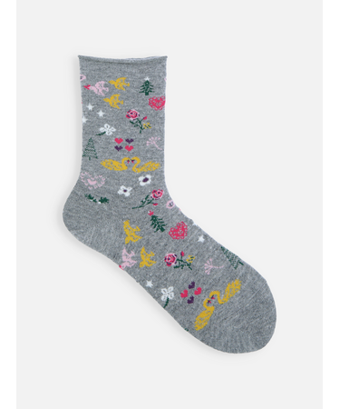 紡毛北欧クリスマスソックス