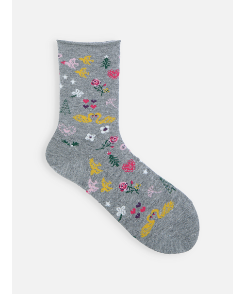 紡毛北欧クリスマスソックス