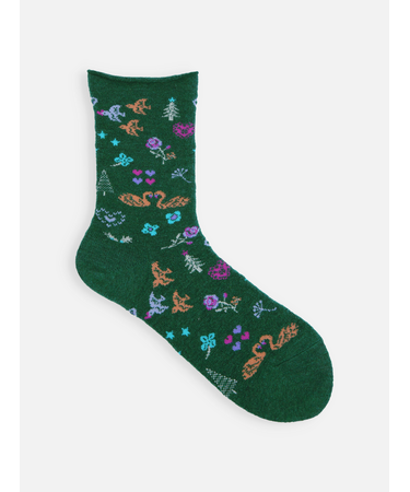 紡毛北欧クリスマスソックス