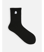 毛混アメリブ動物刺繍ショートソックス