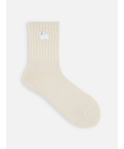 毛混アメリブ動物刺繍ショートソックス