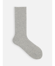 【数量限定】ピュアカシミヤリブレギュラーソックス　23～25?（ギフトBOX付）