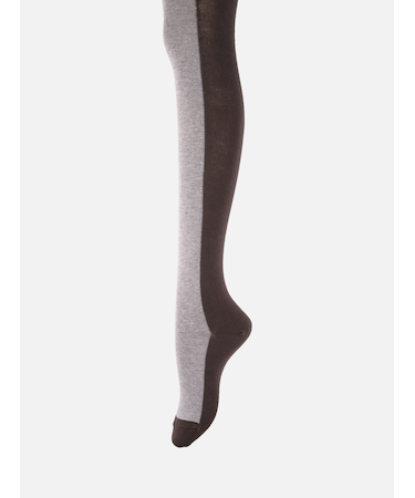 綿混バイカラータイツ