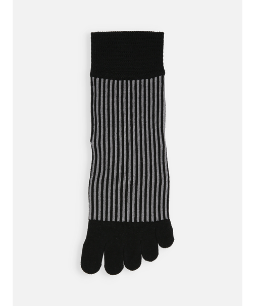 五本指ストライプショートソックス