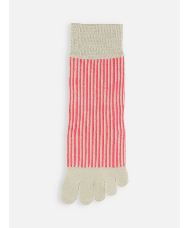 五本指ストライプショートソックス