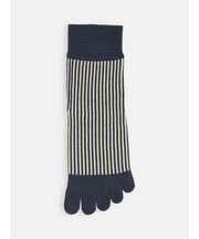 五本指ストライプショートソックス