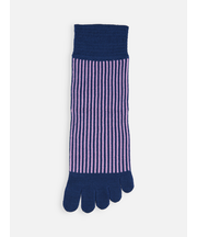 五本指ストライプショートソックス