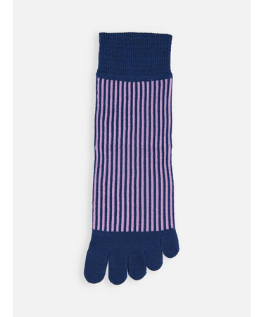 五本指ストライプショートソックス