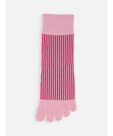 五本指ストライプショートソックス