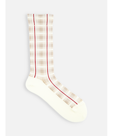 薄手チェックスリーク