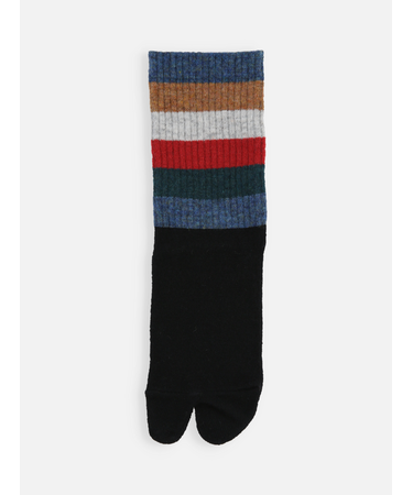 足袋アメリブマルチボーダーソックス