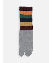 足袋アメリブマルチボーダーソックス