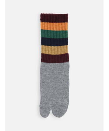 足袋アメリブマルチボーダーソックス