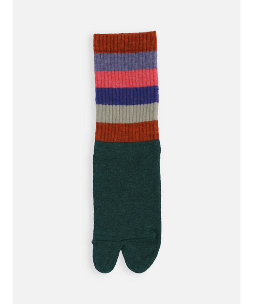 足袋アメリブマルチボーダーソックス