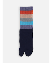 足袋アメリブマルチボーダーソックス