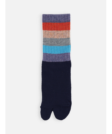 足袋アメリブマルチボーダーソックス