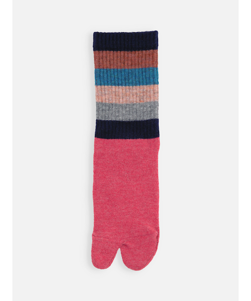 足袋アメリブマルチボーダーソックス