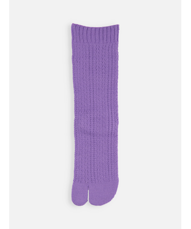 毛混 メッシュ柄足袋ソックス