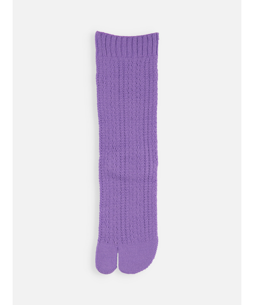 毛混 メッシュ柄足袋ソックス