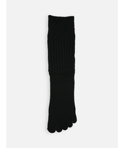 毛混 リブルーズ五本指ソックス