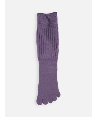 毛混 リブルーズ五本指ソックス