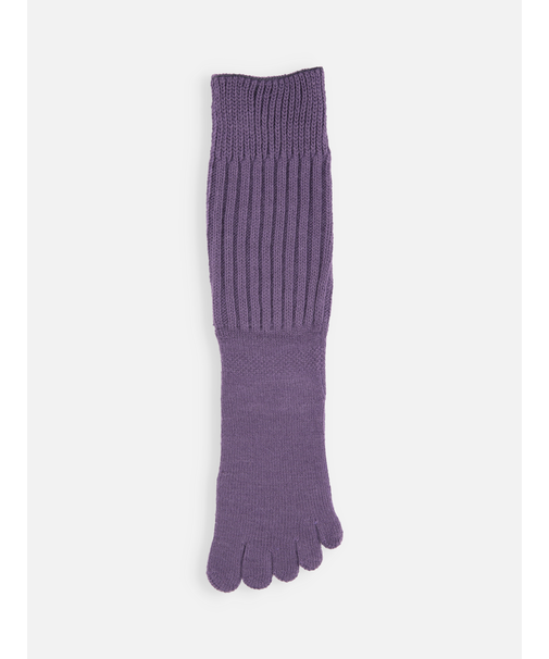 毛混 リブルーズ五本指ソックス