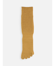 毛混 リブルーズ五本指ソックス