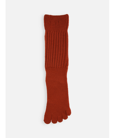 毛混 リブルーズ五本指ソックス