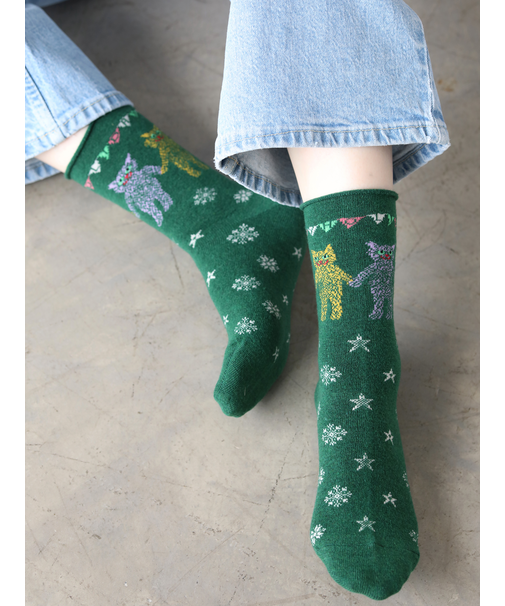 HAPPY HOLIDAYSロールショートソックス