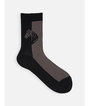 馬柄パネルソックス