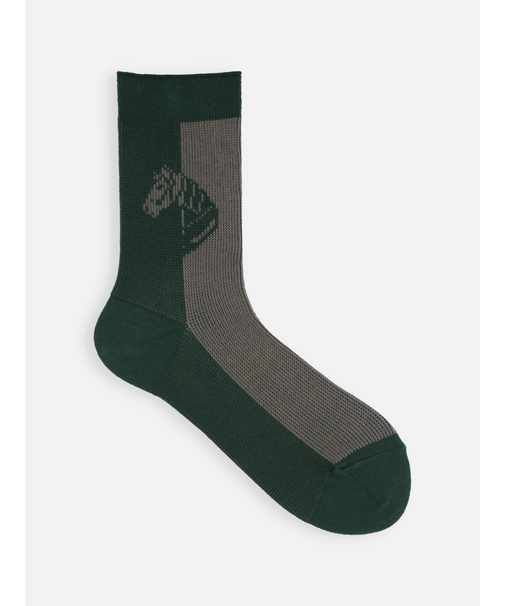 馬柄パネルソックス