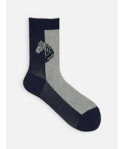 馬柄パネルソックス